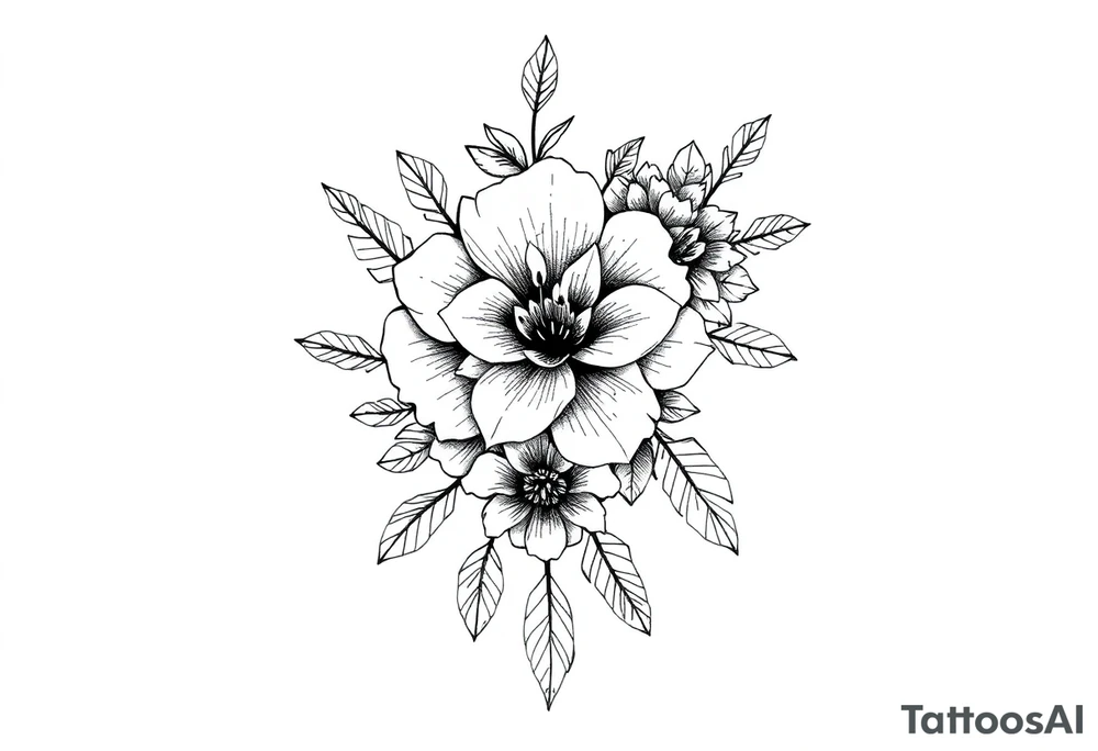 Western floral sleeve tattoo tattoo idea