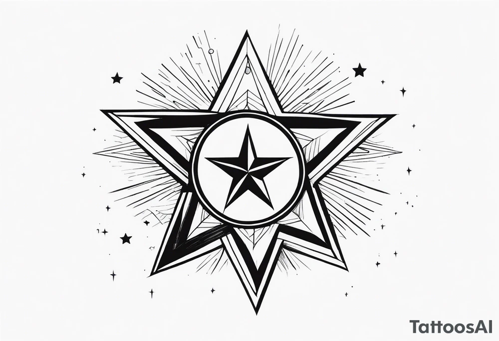 A star in the sky tattoo idea