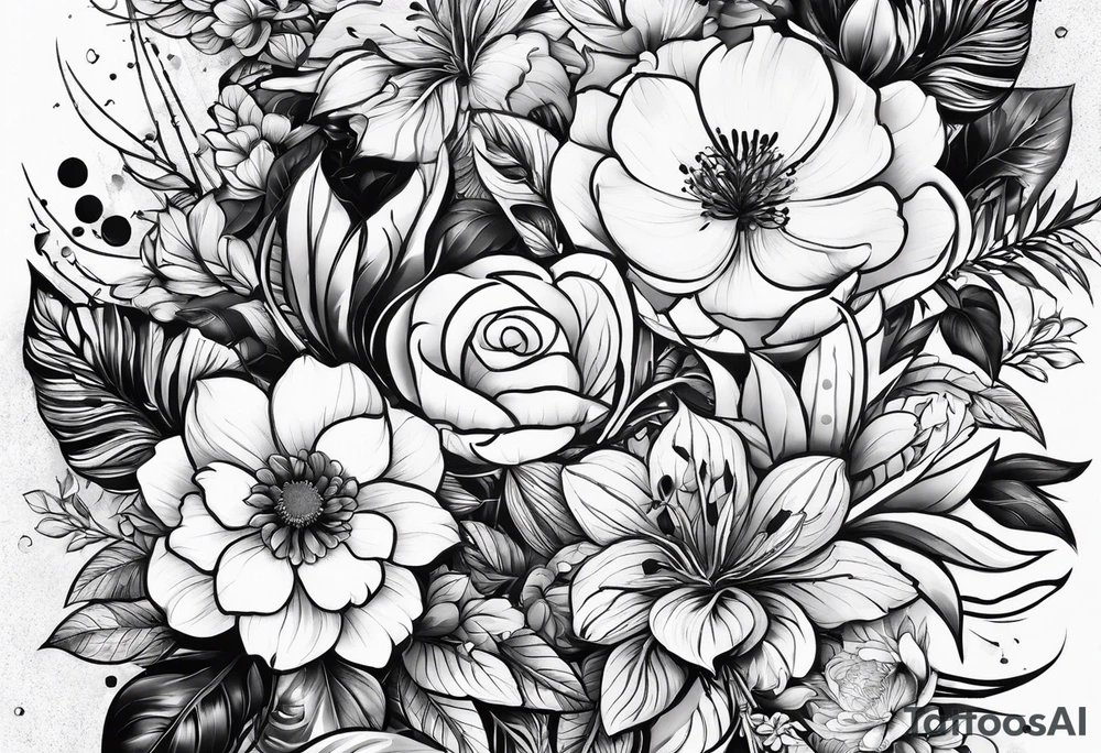 พระแม่มารีดอกบัวนก tattoo idea