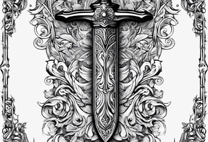 Viego's dagger for lower arm tattoo idea