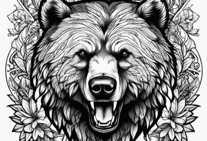 Insane killing bear tattoo idea