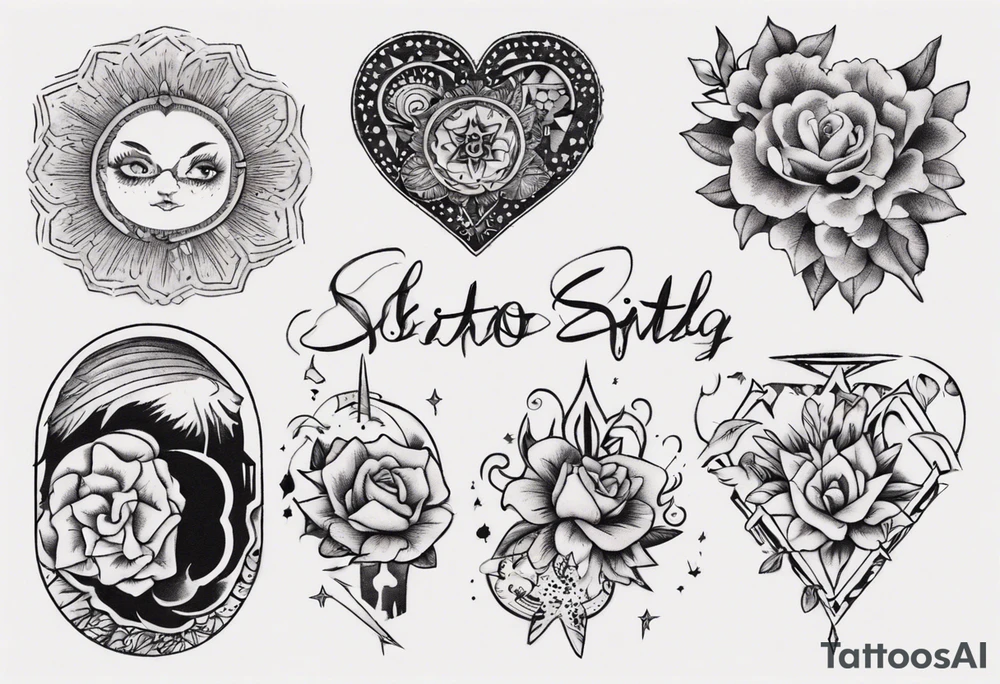 Small tattoo love sibling tattoo idea