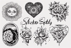Small tattoo love sibling tattoo idea