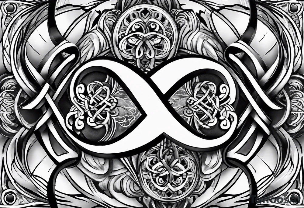 Double infinity symbol with TB5 shown once inside symbol tattoo idea Double infinity symbol with TB5 shown once inside symbol tattoo idea