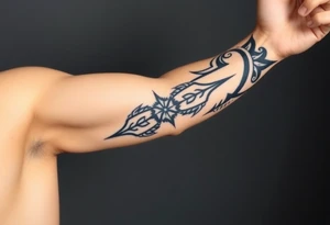 arawak Caribbean indo tribe tribal inspired half arm sleeve tattoo idea