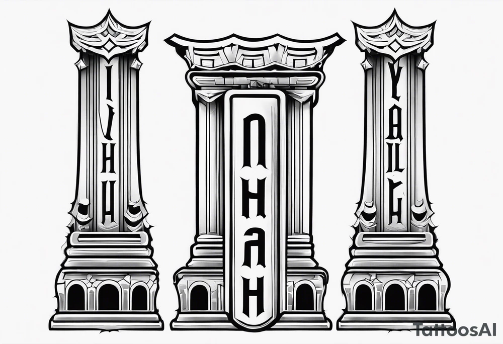 Valhalla 
 mist pillars tattoo idea