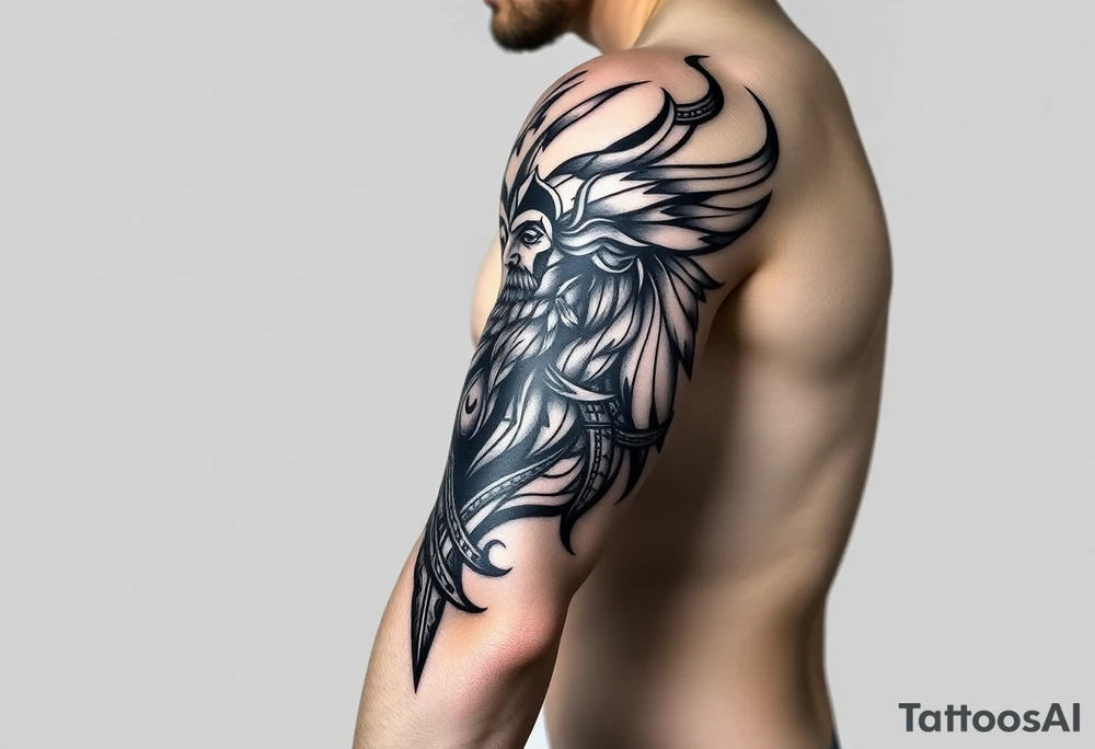 Nordic viking tattoo idea