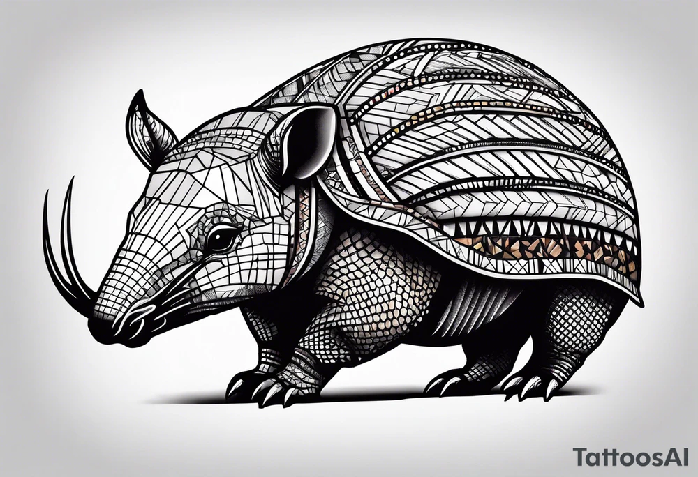 armadillo tattoo idea
