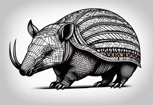 armadillo tattoo idea