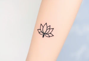 Lotus and Leo symbol tattoo idea