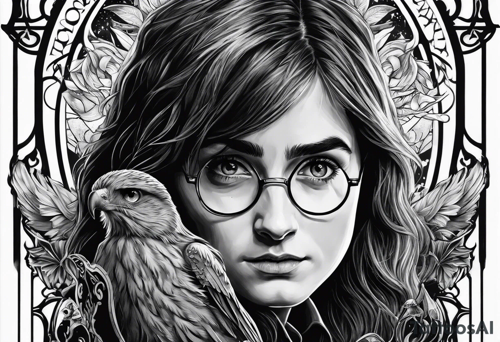 harry potter make it have one thing from every movie tattoo idea