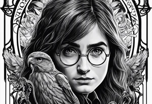 harry potter make it have one thing from every movie tattoo idea
