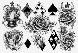 royal flush tattoo idea