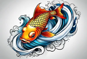 Yen yang Koi tattoo idea