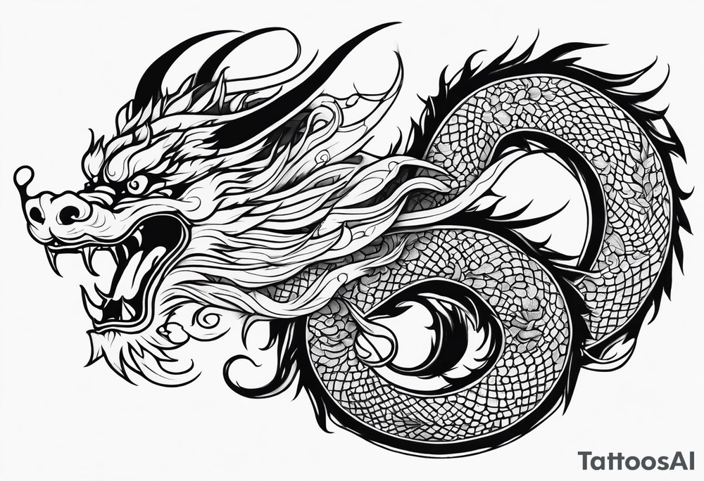 Traditional Chinese Dragon tattoo idea