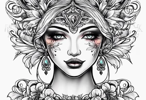 Recovery feminine Christian sobriety tattoo idea