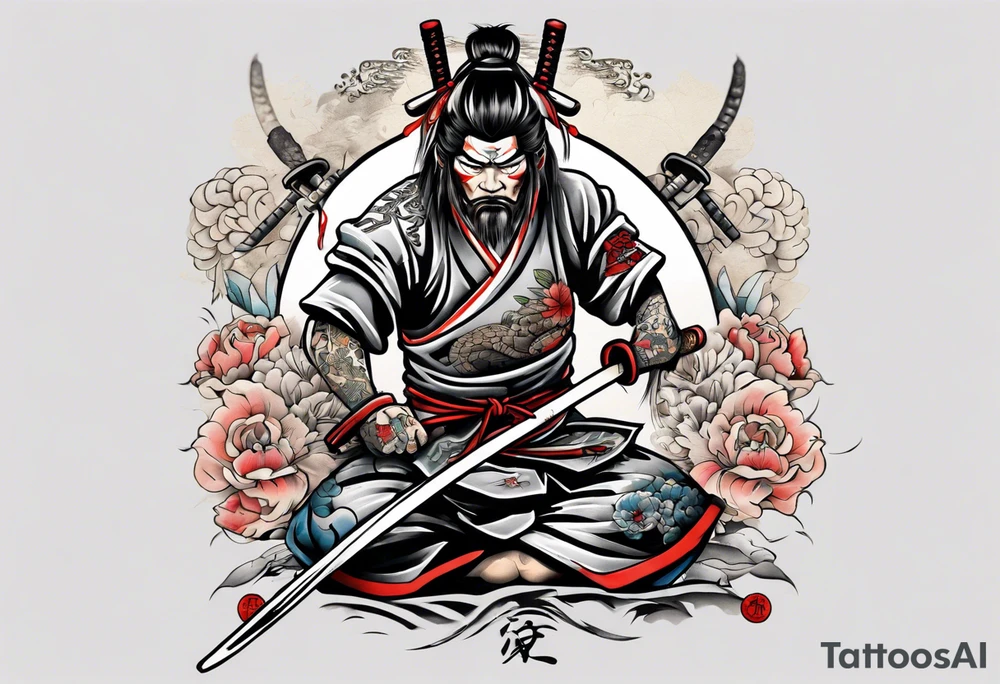 Samurai tatoo Jiu-Jitsu tattoo idea