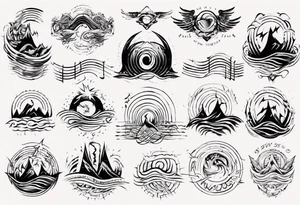 god is in the soundwaves tattoo idea
