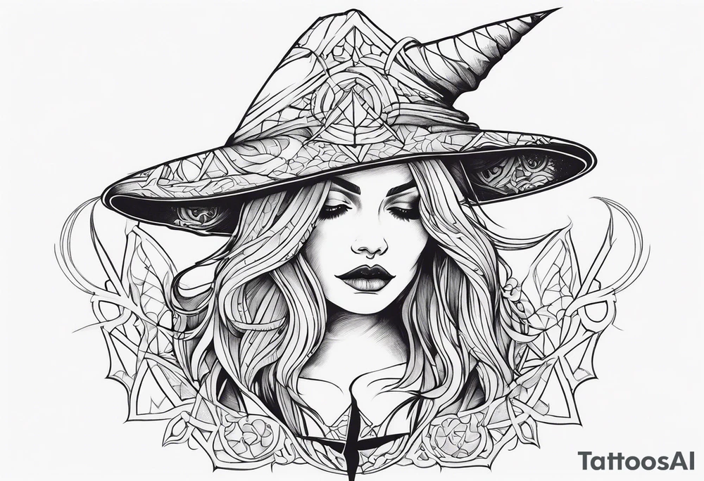 witch tattoo idea