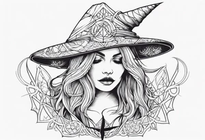 witch tattoo idea