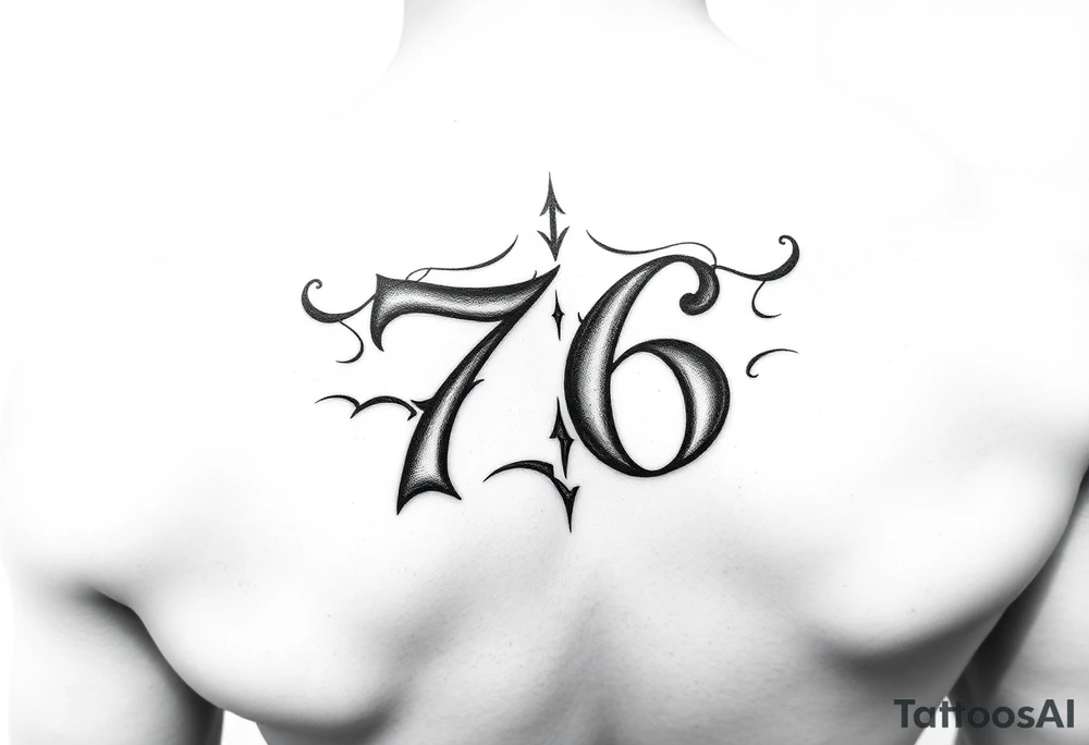 Writing 76 tattoo idea