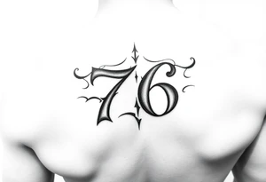 Writing 76 tattoo idea