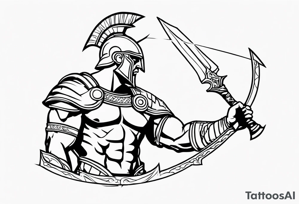 Ares the greek god of war tattoo idea