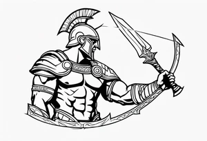 Ares the greek god of war tattoo idea