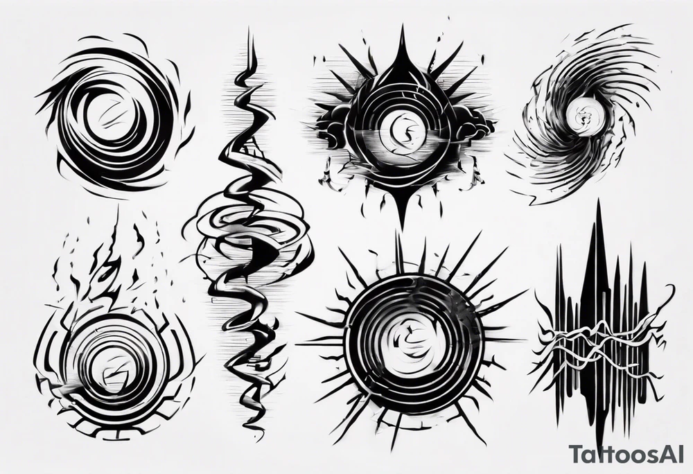 god is in the soundwaves tattoo idea