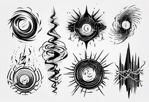 god is in the soundwaves tattoo idea