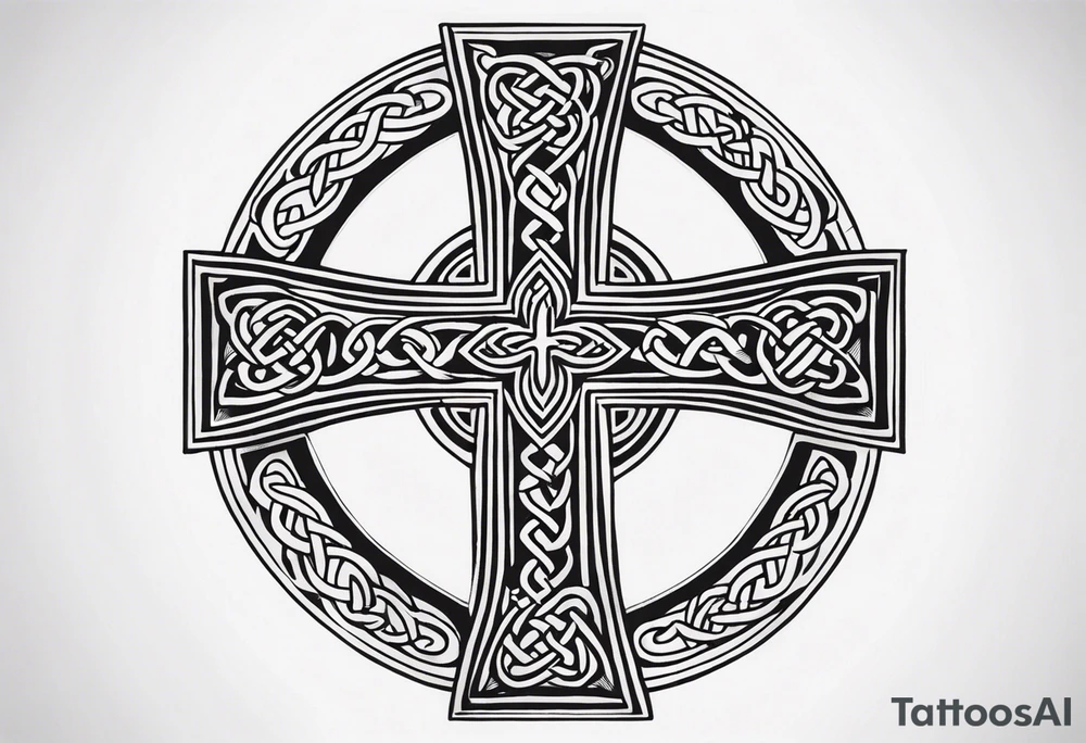 Celtic cross tattoo idea