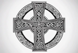 Celtic cross tattoo idea