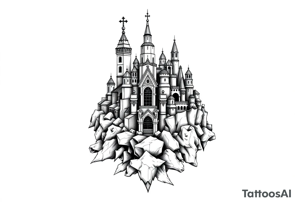 city of 
Atlantis tattoo idea