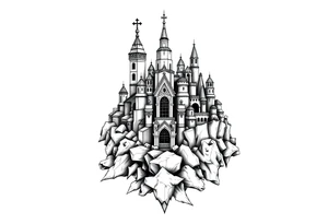 city of 
Atlantis tattoo idea