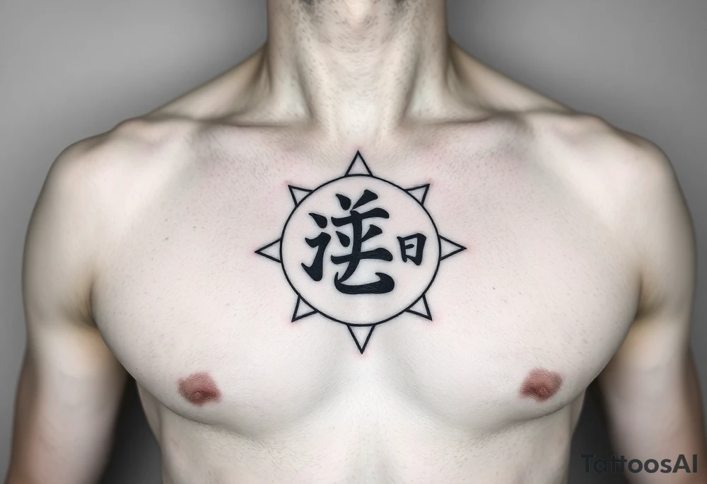 Fred in katakana with a star around it vertically on my stomach tattoo idea