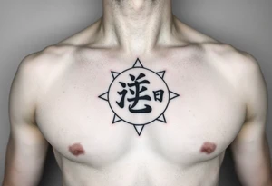 Fred in katakana with a star around it vertically on my stomach tattoo idea