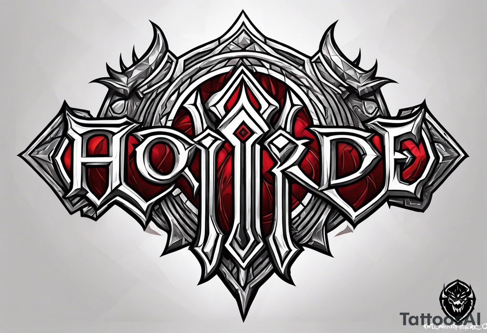 Horde logo world of warcraft tattoo idea