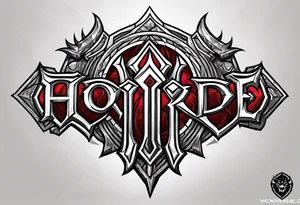 Horde logo world of warcraft tattoo idea