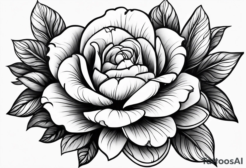 Flower budding tattoo idea