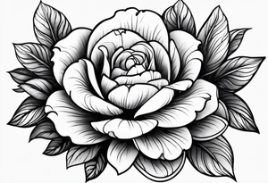 Flower budding tattoo idea