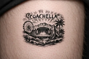 Coachella music festival tattoo idea