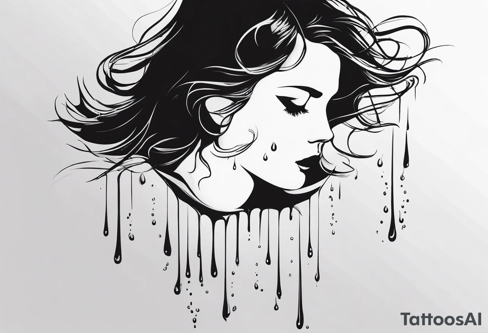 Tears bouncing off soul tattoo idea