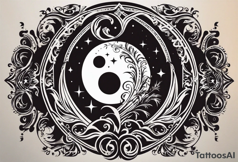 I love the idea of creating a couple tattoo design for you and your girlfriend! Here is a suggestion incorporating four of the six elements you mentioned:

How about a design featuring a sun and a moon intertwined, symbolizing balance and unity between the two of you? Below them, there could be a palm tree swaying gently in the breeze, representing strength and growth in your relationship. Surrounding the scene, water can flow as a continuous wave, symbolizing fluidity and adaptability in your journey together.

This design captures the essence of your connection with elements of nature while incorporating the sun, moon, palm tree, and water. tattoo idea