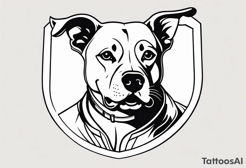 Dog boxing coach tattoo idea