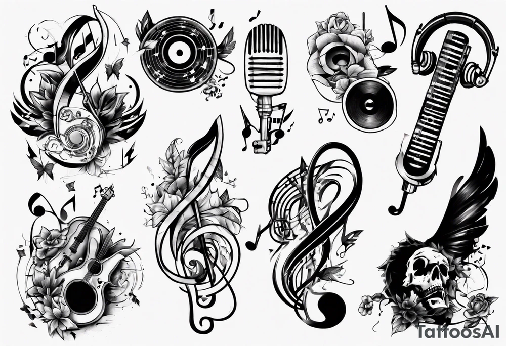 music tattoo idea