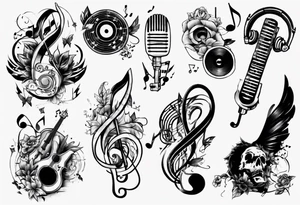 music tattoo idea