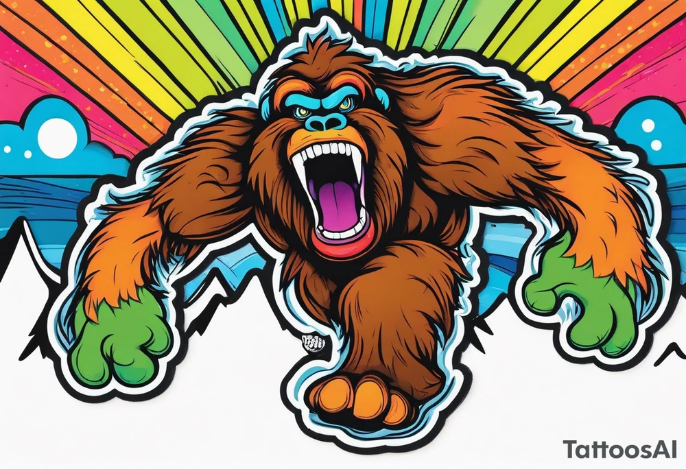 bipolar bigfoot tattoo idea