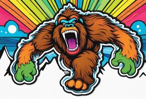 bipolar bigfoot tattoo idea