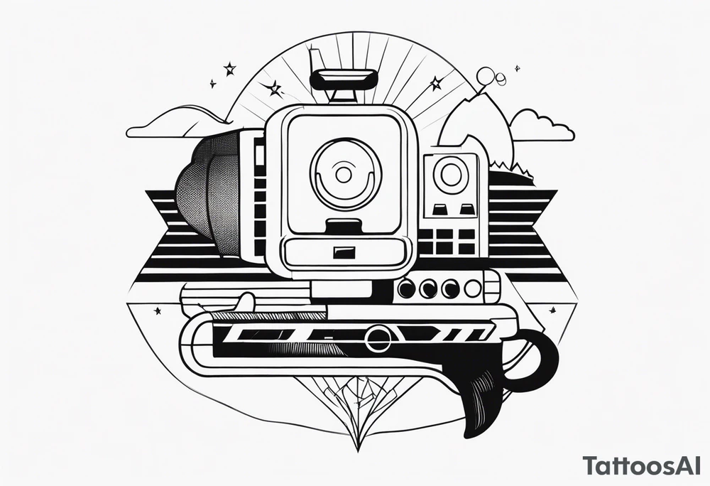Tattoo in two parts, inspired by TV series. tattoo idea