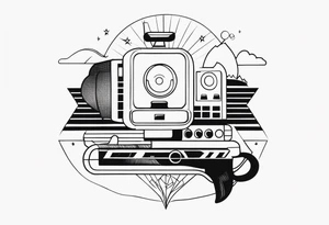 Tattoo in two parts, inspired by TV series. tattoo idea